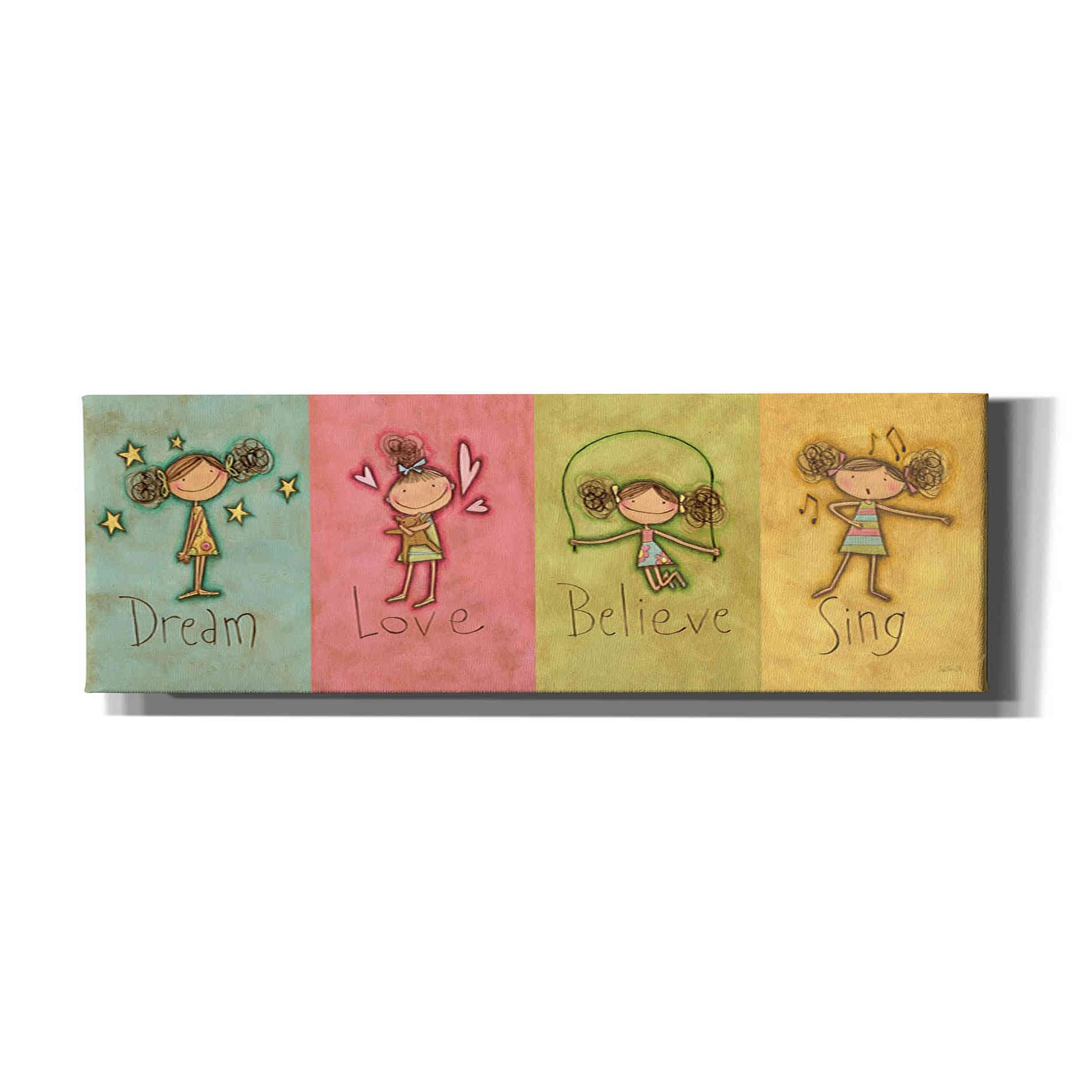 'Dream Love Believe Sing' by Anne Tavoletti, Canvas Wall Art