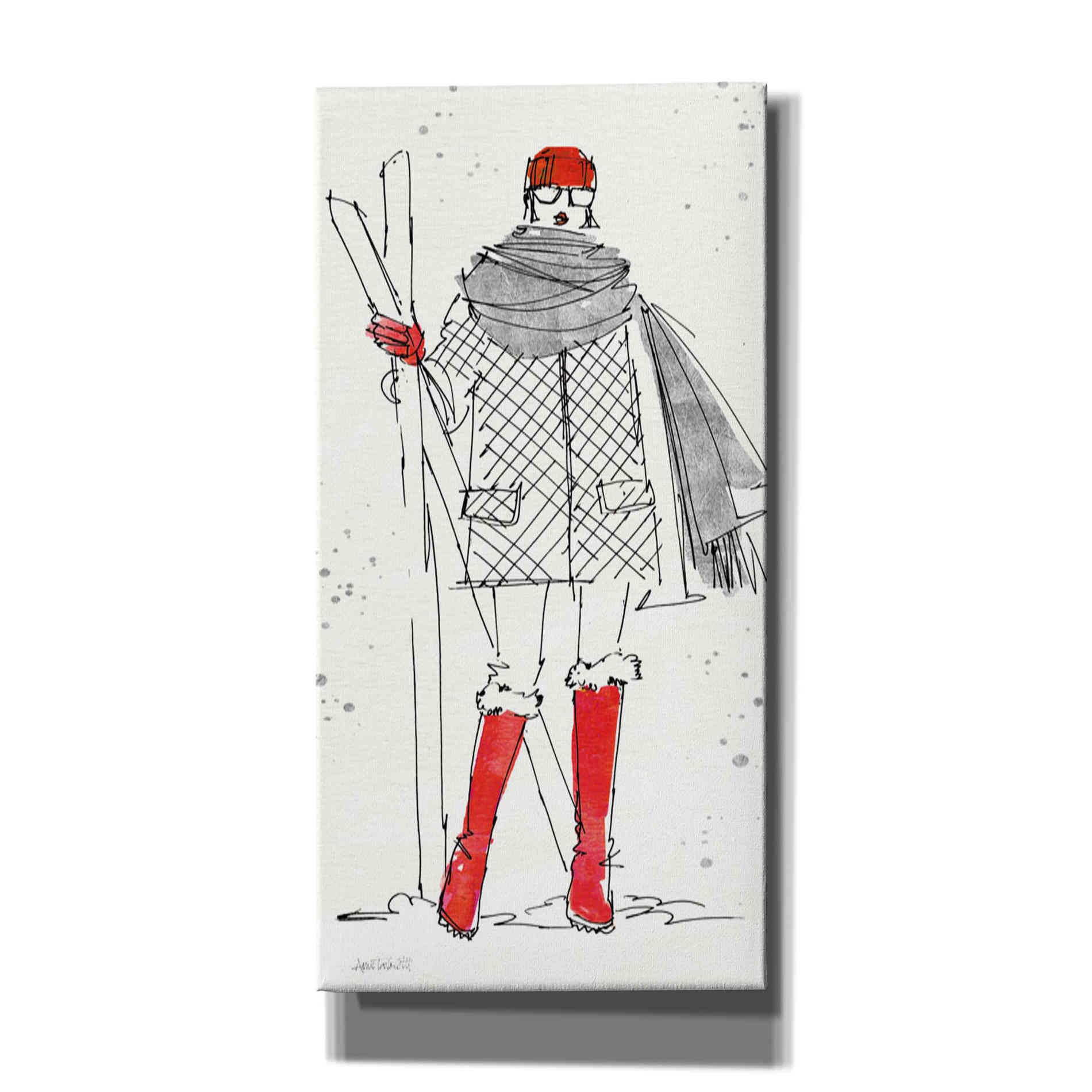'Winter Fashion I' by Anne Tavoletti, Canvas Wall Art