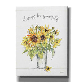 'Sunflower Fields II' by Anne Tavoletti, Canvas Wall Art