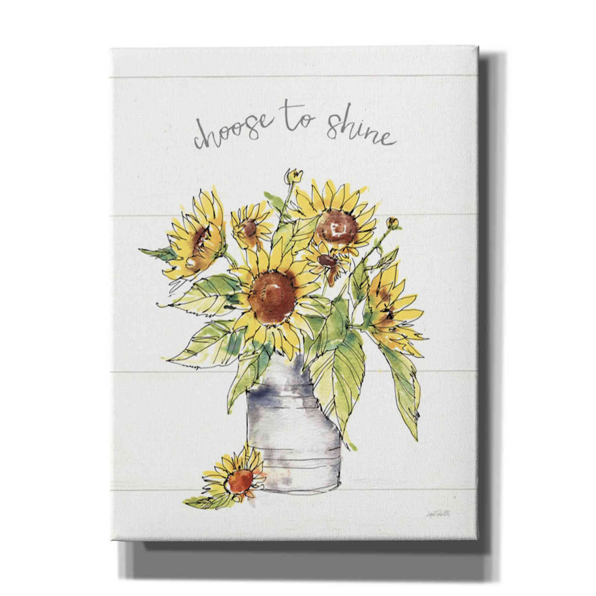 'Sunflower Fields I Crop' by Anne Tavoletti, Canvas Wall Art