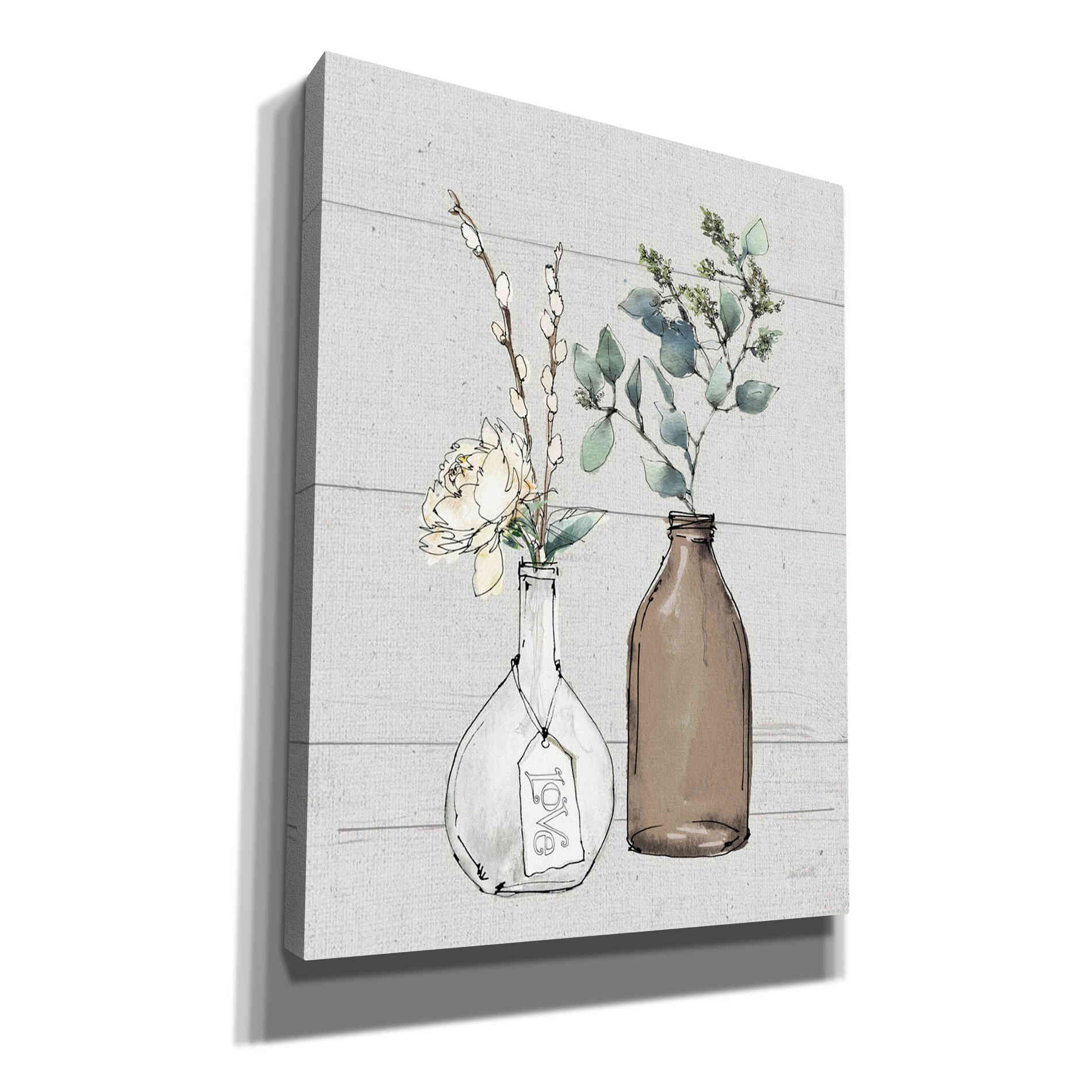 'Modern Farmhouse III Shiplap' by Anne Tavoletti, Canvas Wall Art