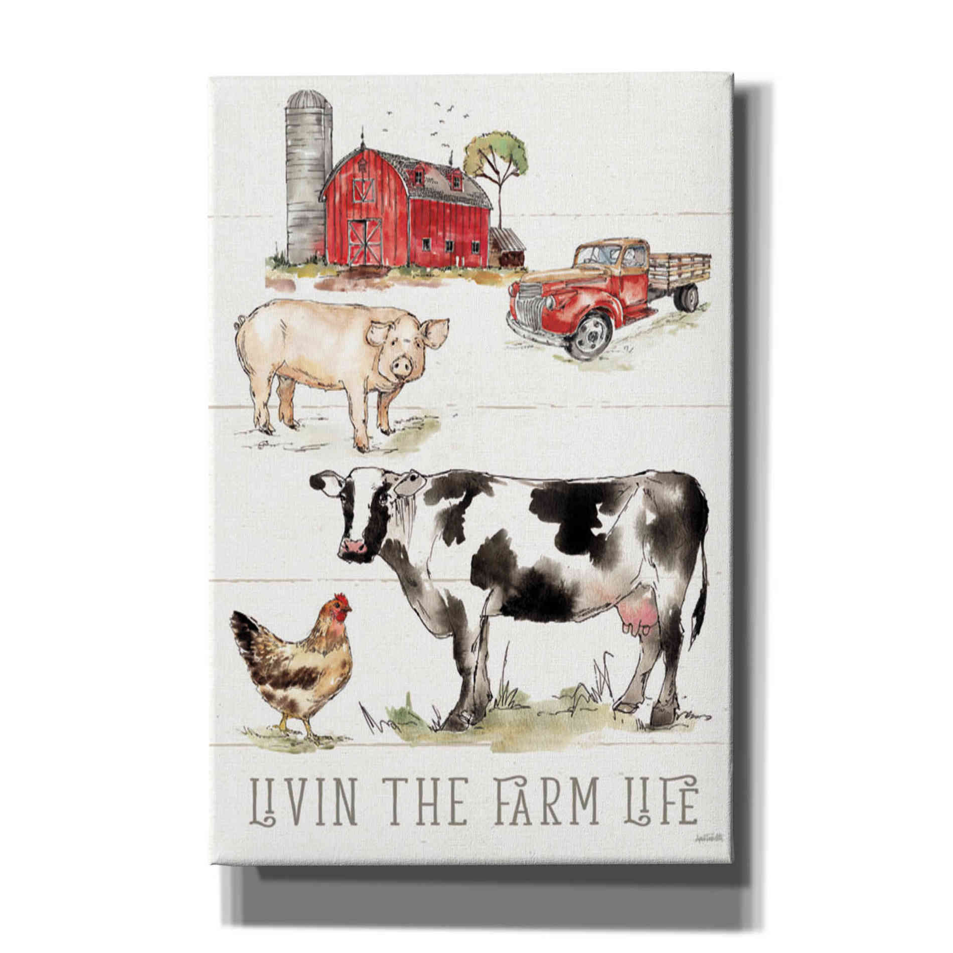 'Country Life III' by Anne Tavoletti, Canvas Wall Art