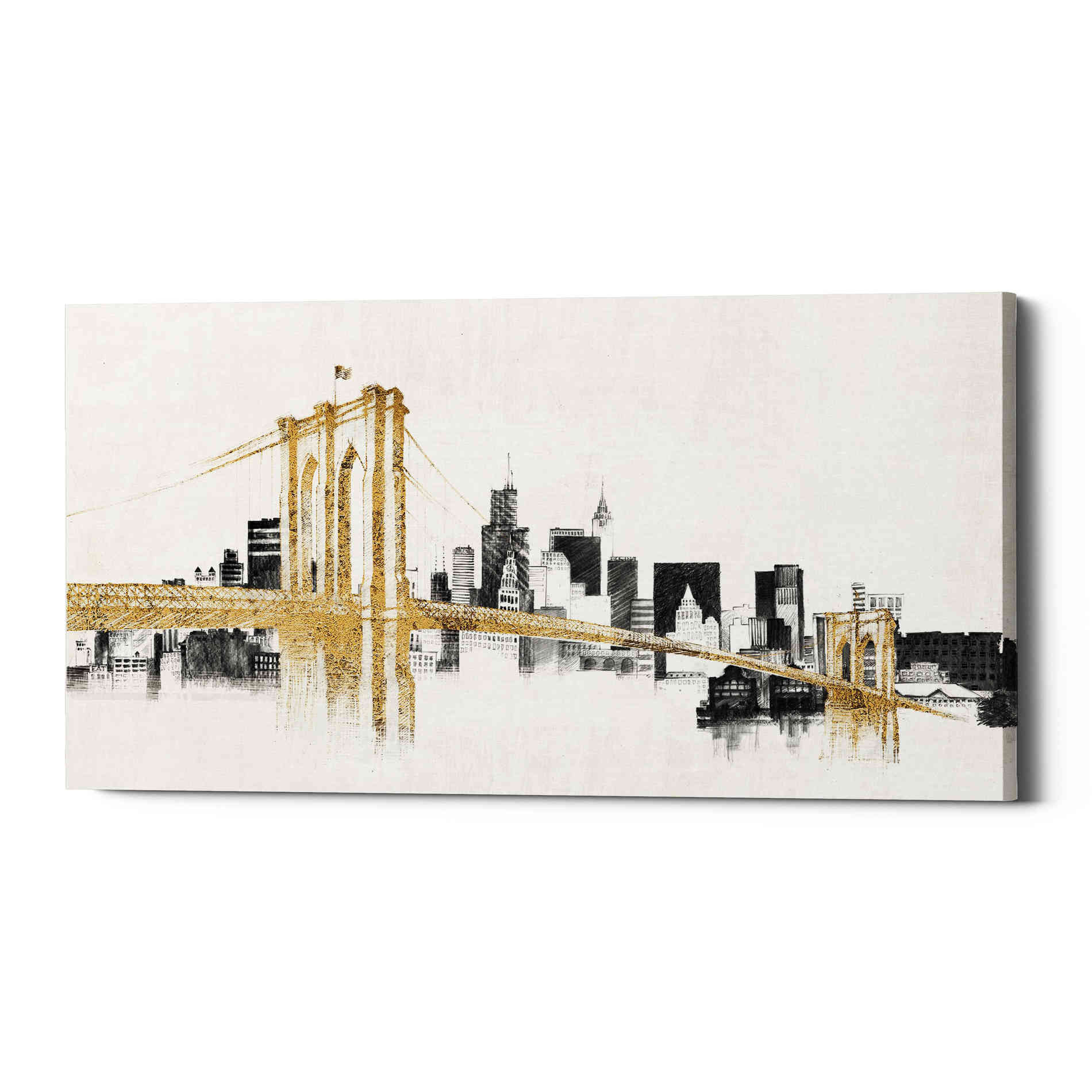 'Skyline Crossings' by Avery Tillmon, Canvas Wall Art