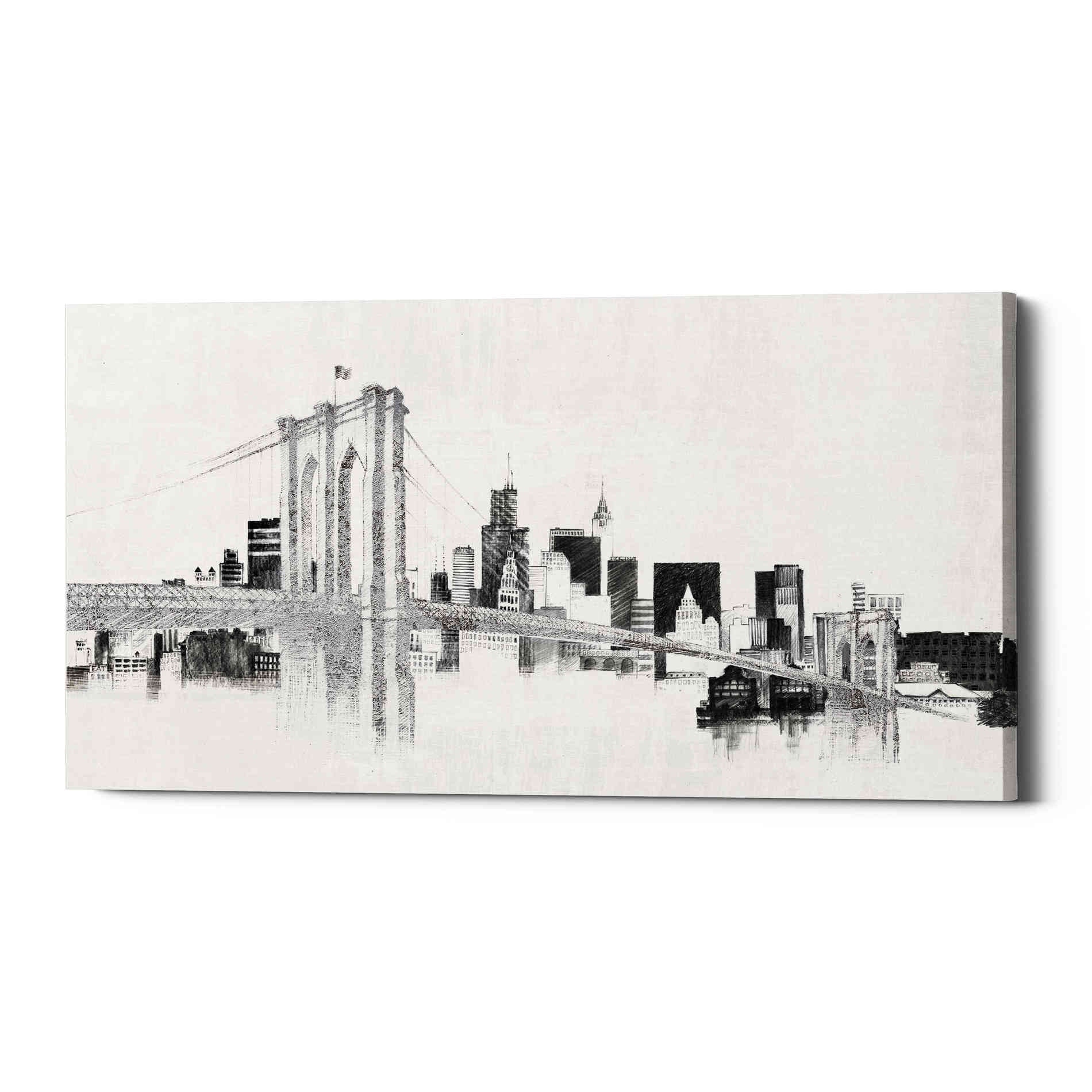 'Skyline Crossing Silver' by Avery Tillmon, Canvas Wall Art