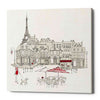 'World Cafe II Paris Red' by Avery Tillmon, Canvas Wall Art