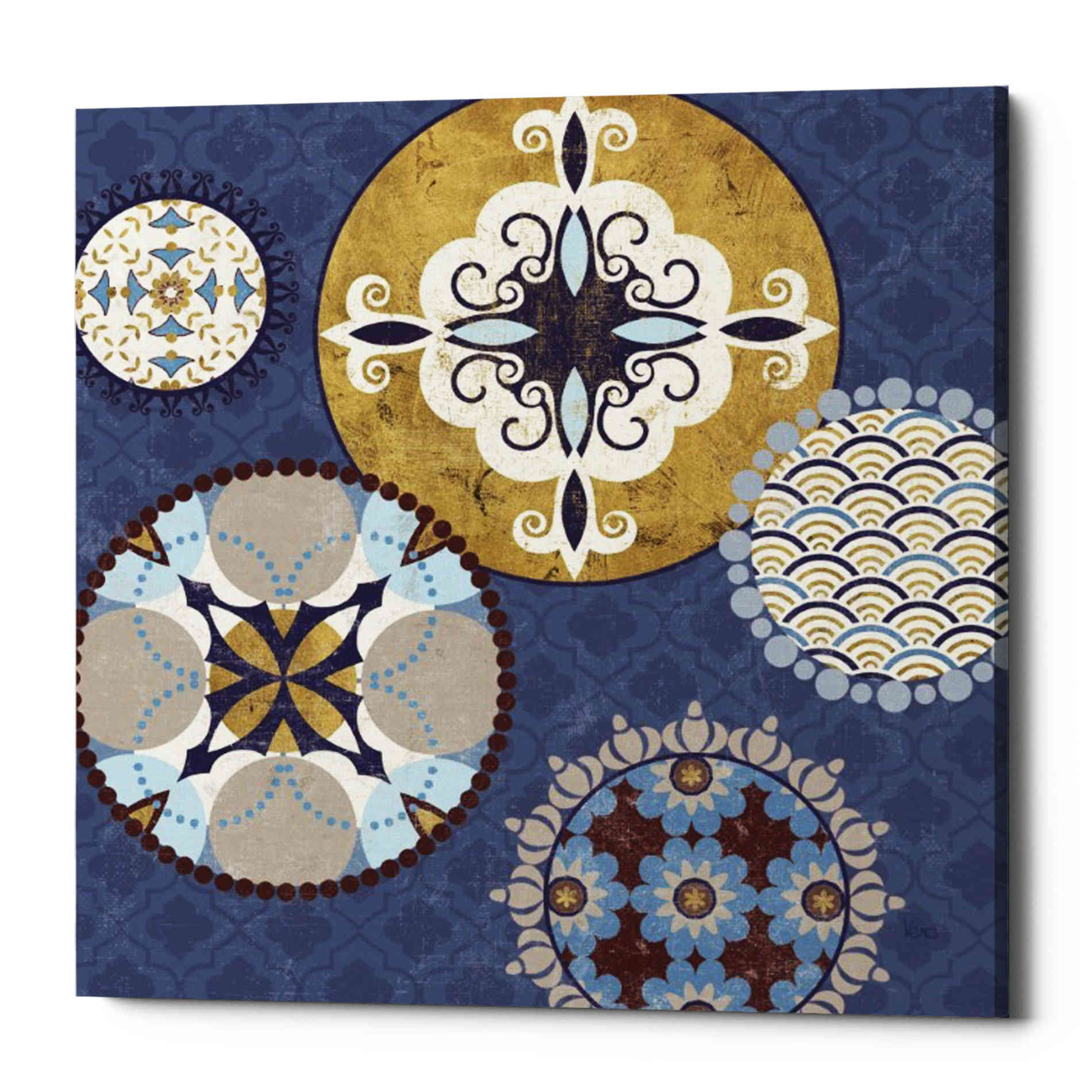 'Mediterranean Blue III' by Veronique Charron, Canvas Wall Art