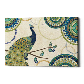 'Peacock Paradise I' by Veronique Charron, Canvas Wall Art