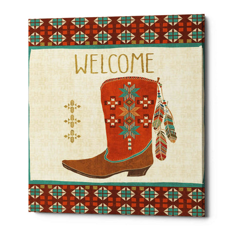 Image of 'Southwest at Heart IV FLAG' by Veronique Charron, Canvas Wall Art