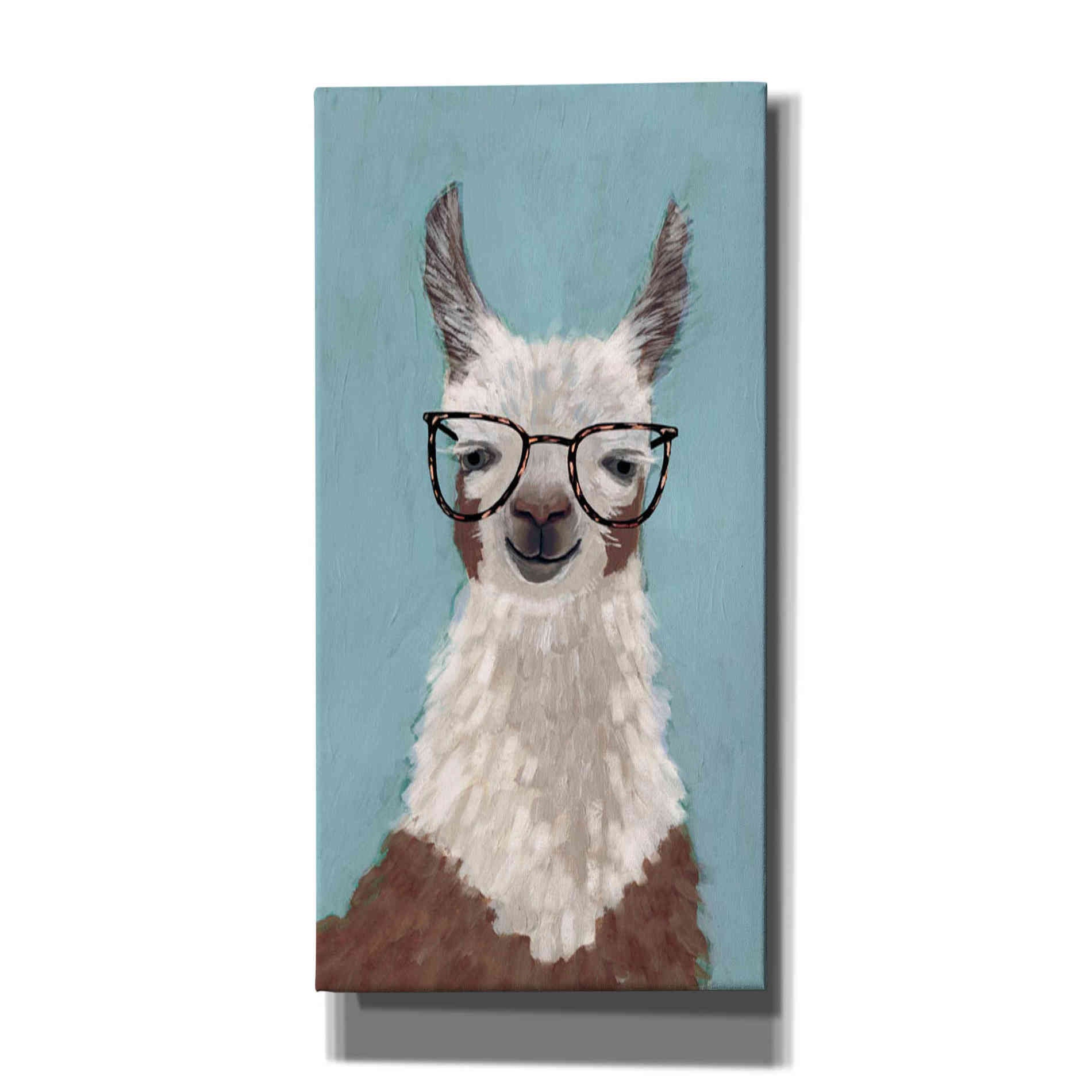 'Llama Specs I' by Victoria Borges Canvas Wall Art
