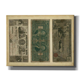 'Antique Currency V' by Vision Studio Giclee Canvas Wall Art