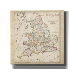 'Towns, Castles & Abbeys in England & Wales' by Unknown Giclee Canvas Wall Art