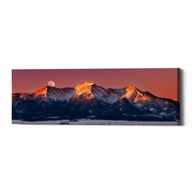 'Mount Princeton Moonset' by Darren White, Canvas Wall Art