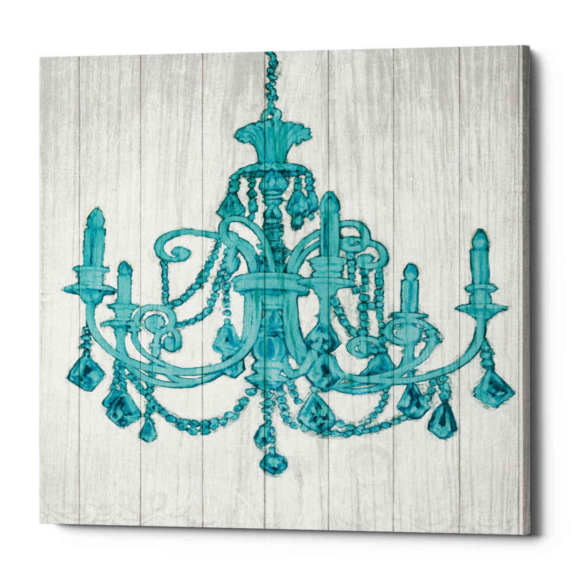 'Luxurious Lights III Turquoise' by James Wiens, Canvas Wall Art