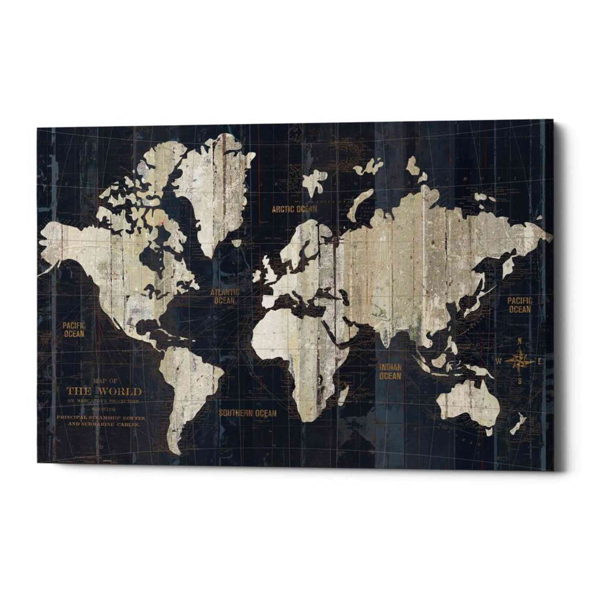 'Old World Map' by Wild Apple Portfolio, Canvas Wall Art