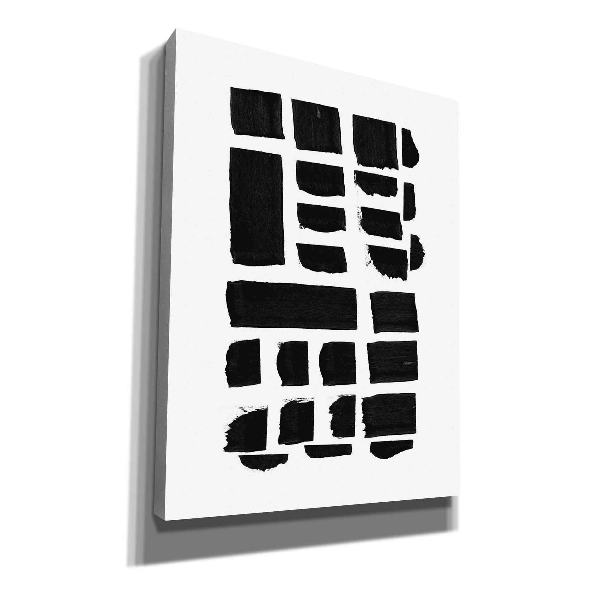 'Black and White Pattern II' by Linda Woods, Canvas Wall Art