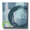 'Blue Circles II' by Linda Woods, Canvas Wall Art
