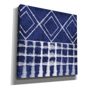 'Blue Shibori D' by Linda Woods, Canvas Wall Art