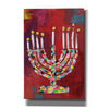 'Colorful Menorah' by Linda Woods, Canvas Wall Art