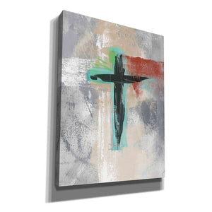 'Contemporary Cross III' by Linda Woods, Canvas Wall Art