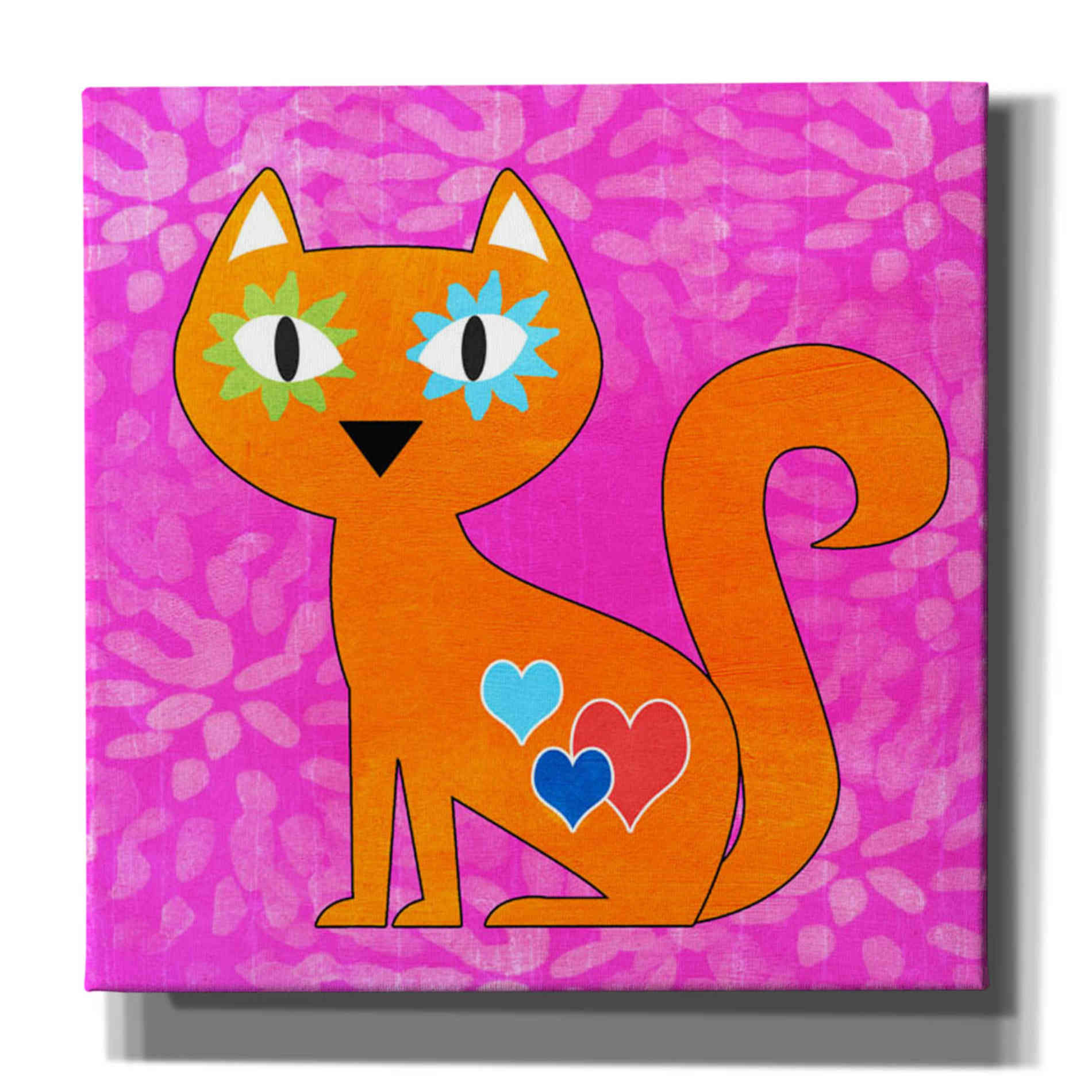 'Day Of The Dead Cat' by Linda Woods, Canvas Wall Art