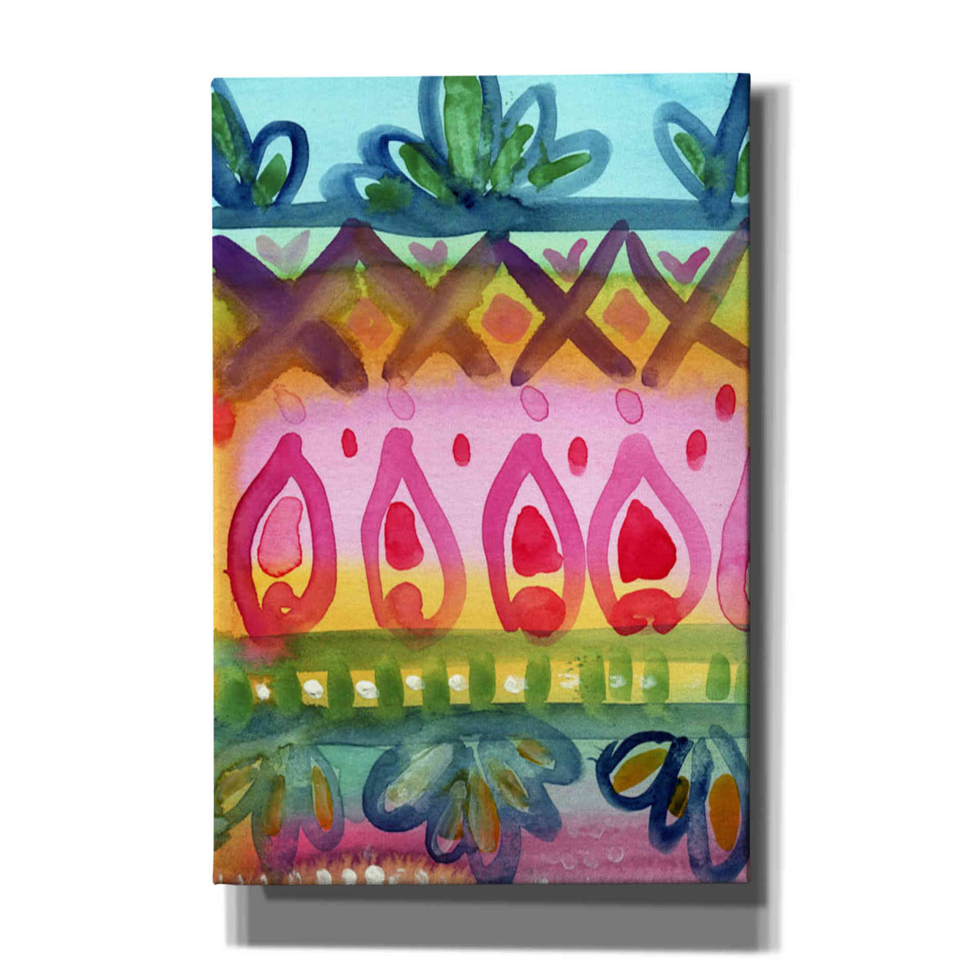 'Fiesta Iv' by Linda Woods, Canvas Wall Art