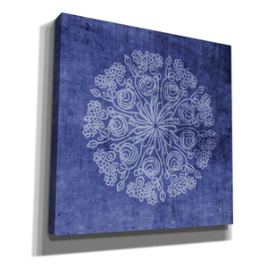 'Indigo Mandala 2' by Linda Woods, Canvas Wall Art