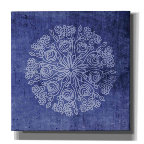 Image of 'Indigo Mandala 2' by Linda Woods, Canvas Wall Art