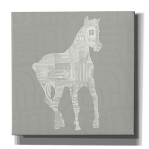 'Modern Farm Horse III' by Linda Woods, Canvas Wall Art