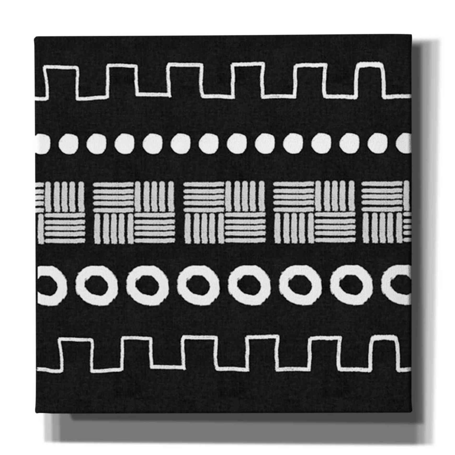 'Mud Cloth IV' by Linda Woods, Canvas Wall Art