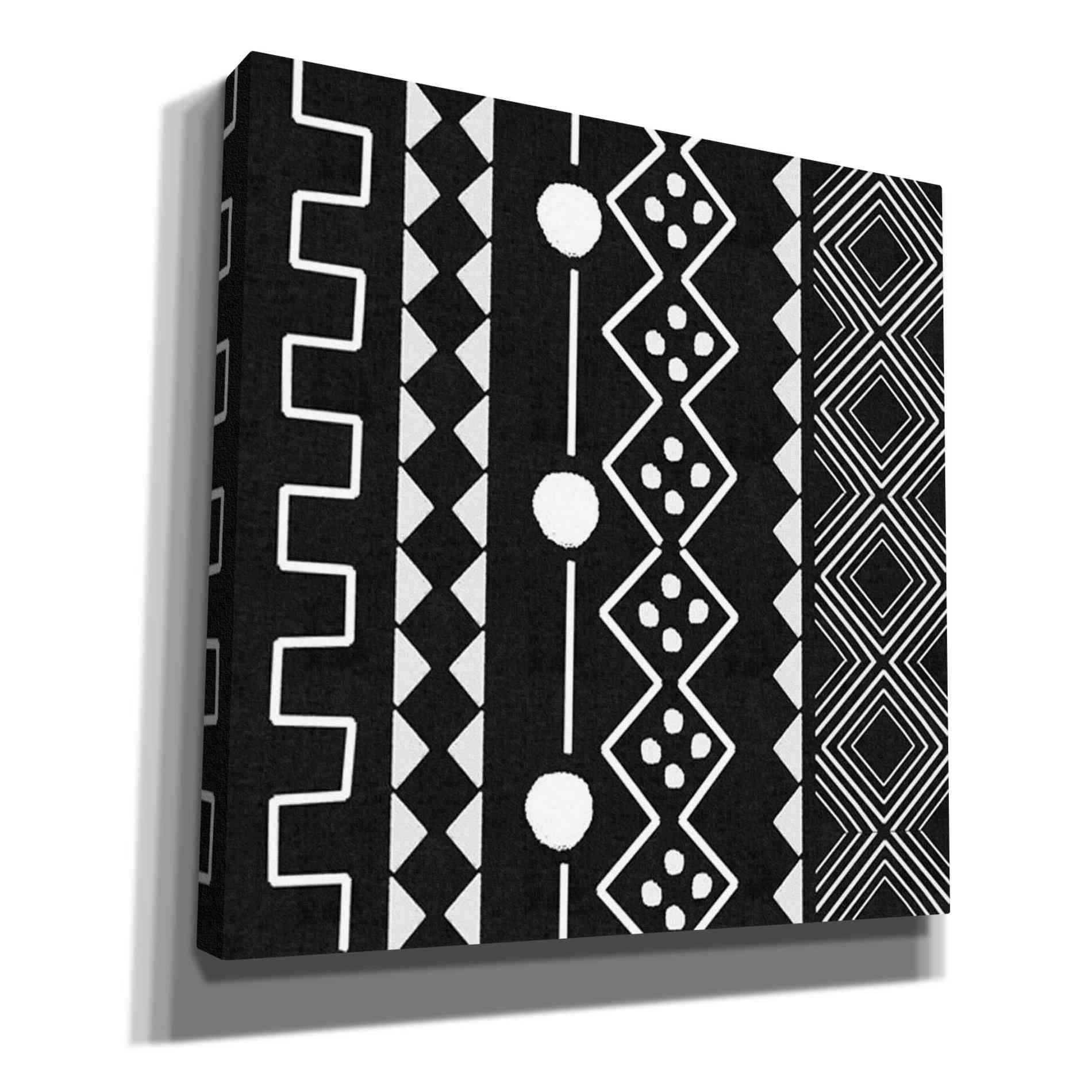 'Mud Cloth V' by Linda Woods, Canvas Wall Art