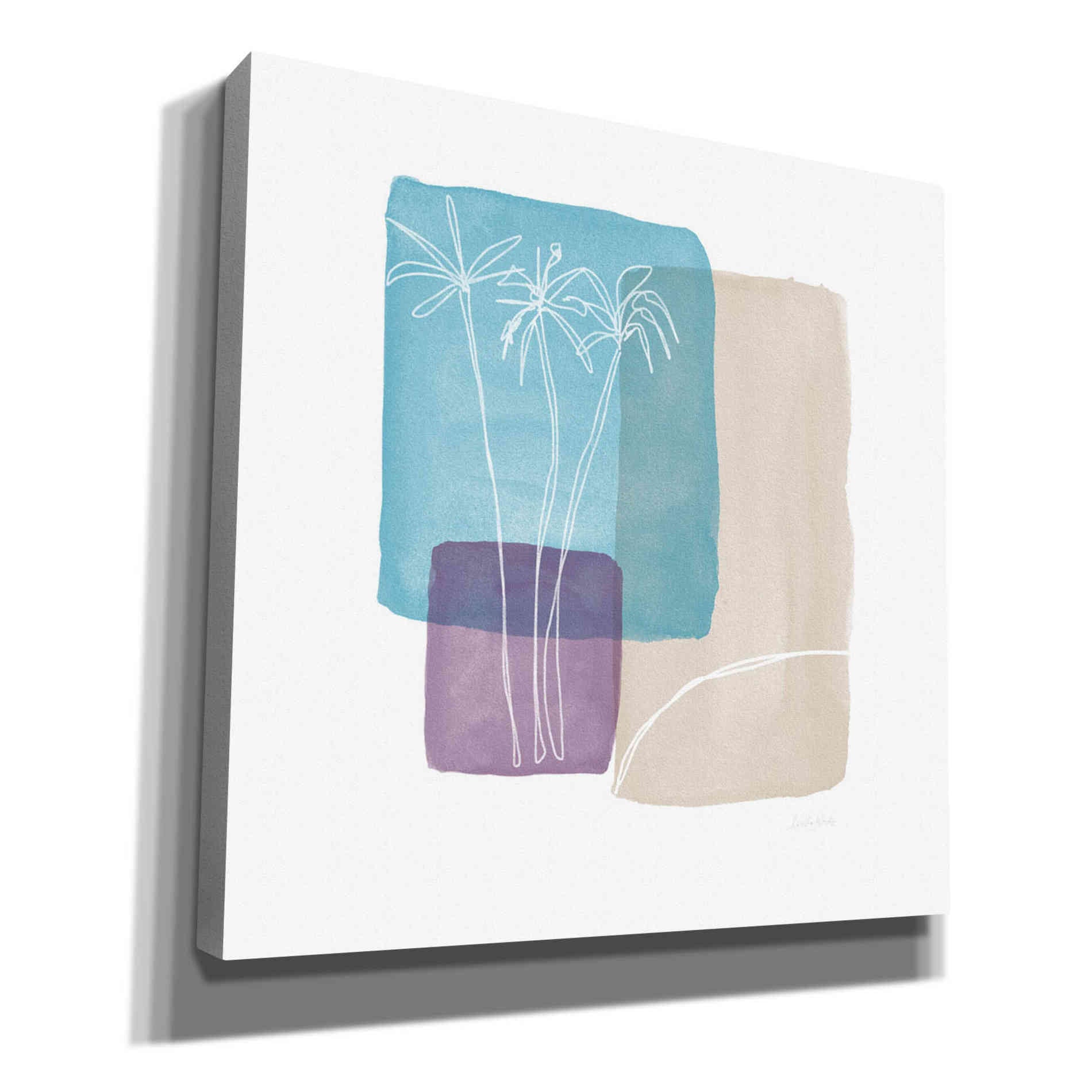 'Palm Trees And Sand' by Linda Woods, Canvas Wall Art
