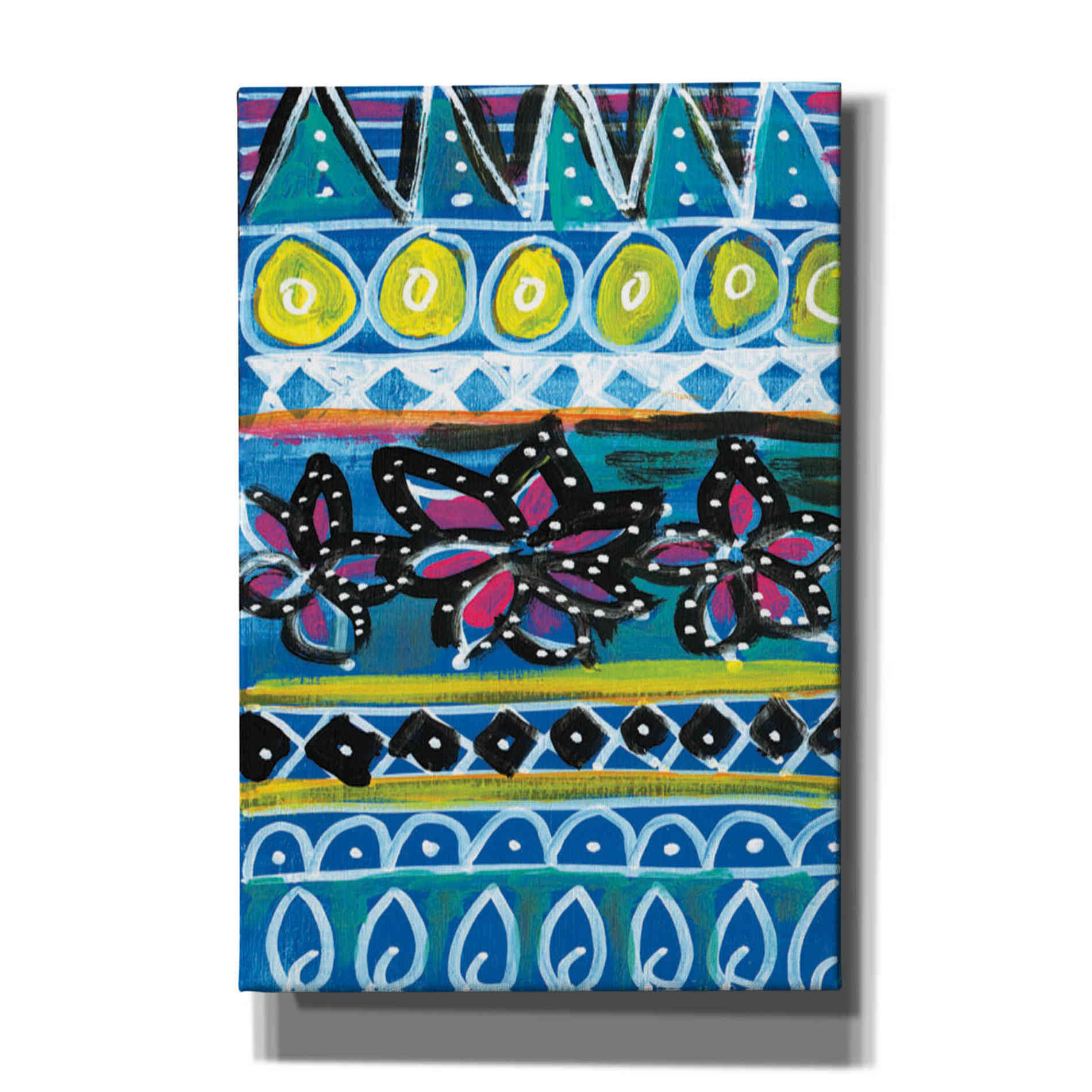 'Pattern Painting I' by Linda Woods, Canvas Wall Art