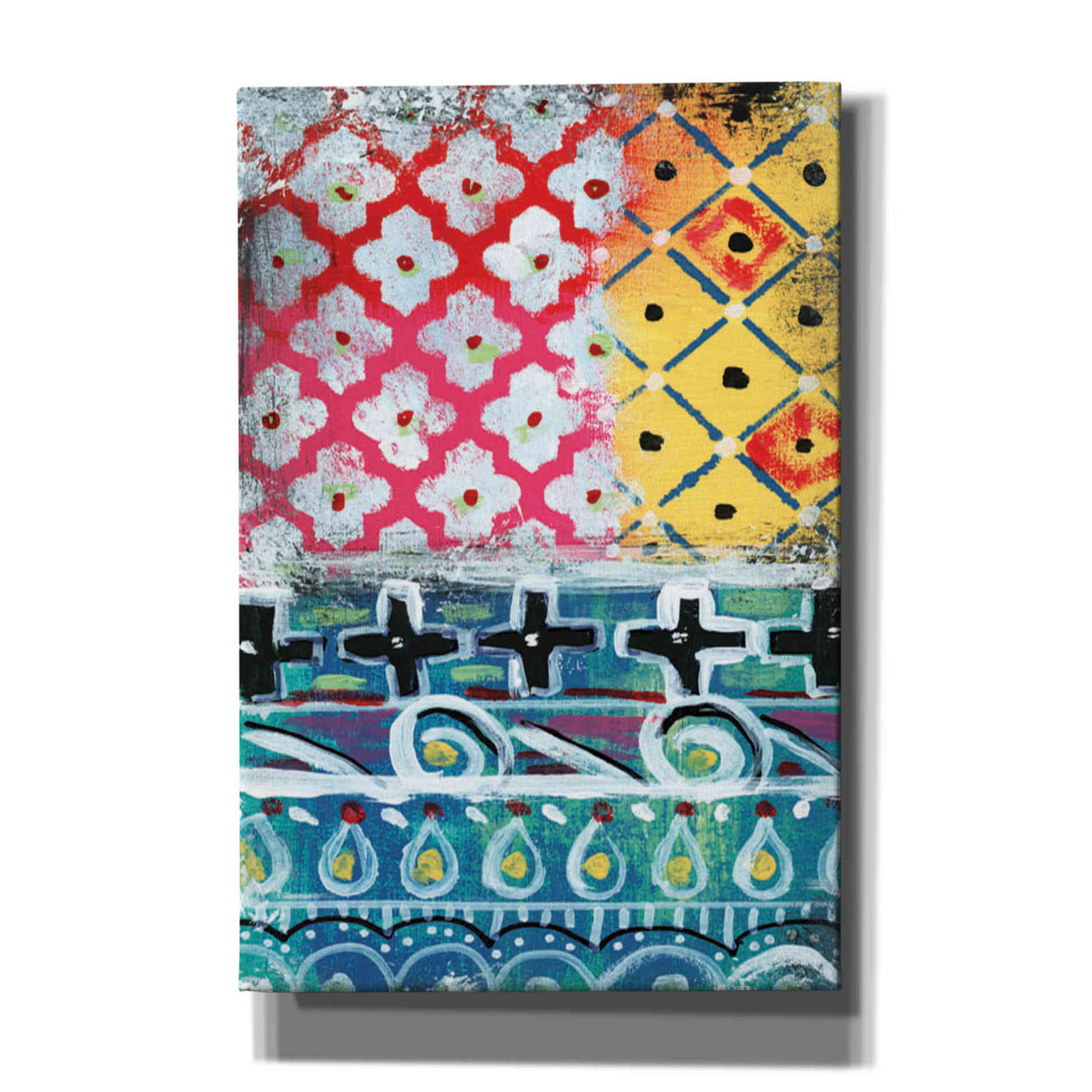 'Pattern Painting VI' by Linda Woods, Canvas Wall Art