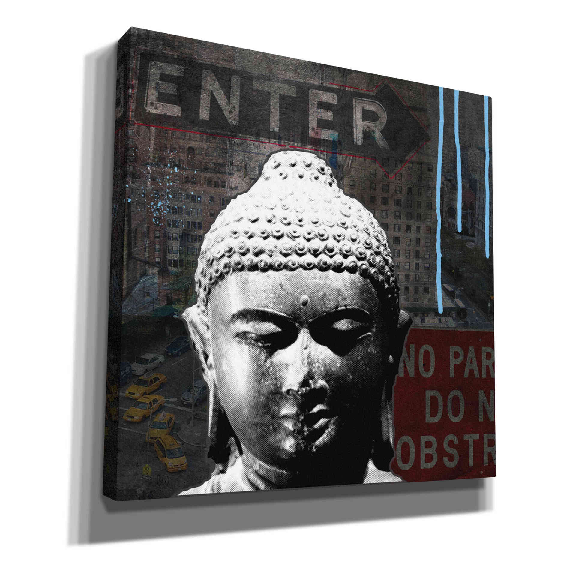 'Urban Buddha IV' by Linda Woods, Canvas Wall Art