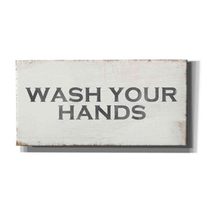 'Wash Your Hands' by Linda Woods, Canvas Wall Art